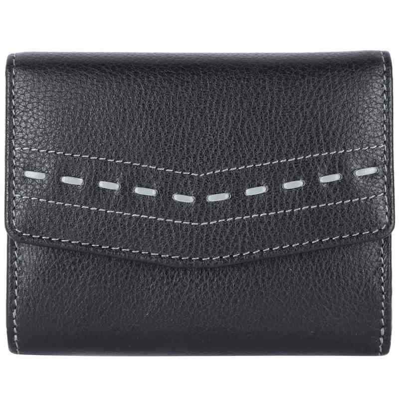Premium Black Leather Wallet for Women